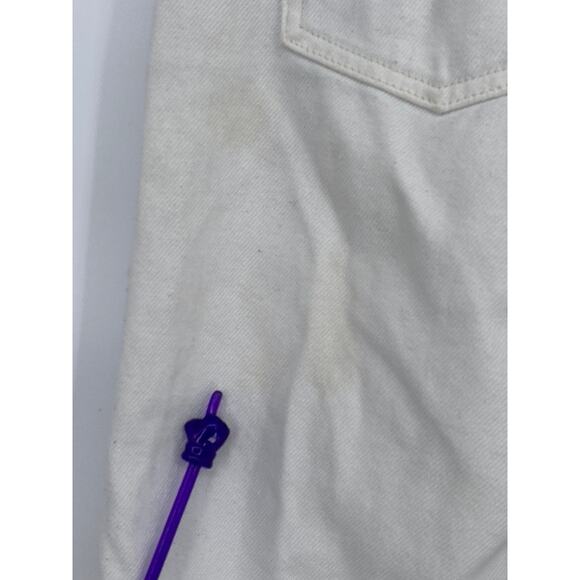 COS Women’s White Loose Fit Straight-Leg Denim High-Rise Jeans SZ 26 - Picture 5 of 11